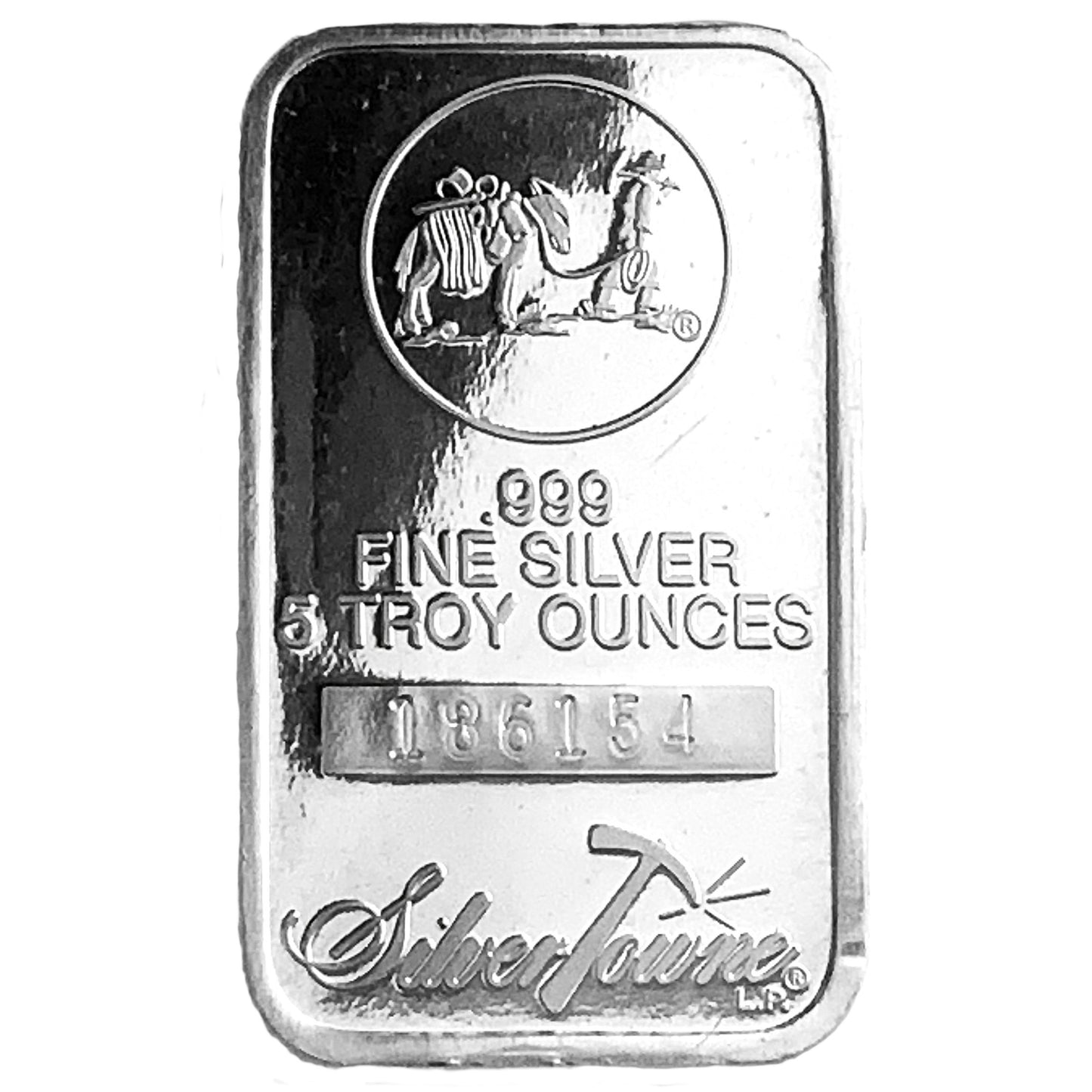 5 ozt Silvertowne Prospector 999 Silver Bar