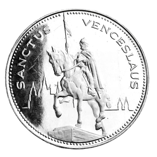 .793 ozt Sanctus Venceslaus Horseback Silver Medal