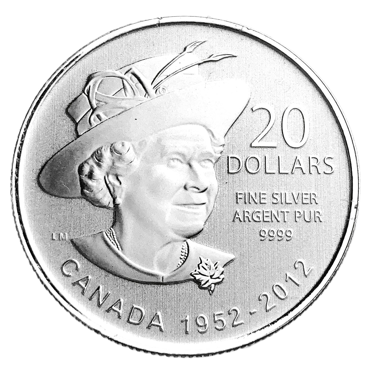 .250 ozt Queen Diamond Jubilee 9999 Silver $20
