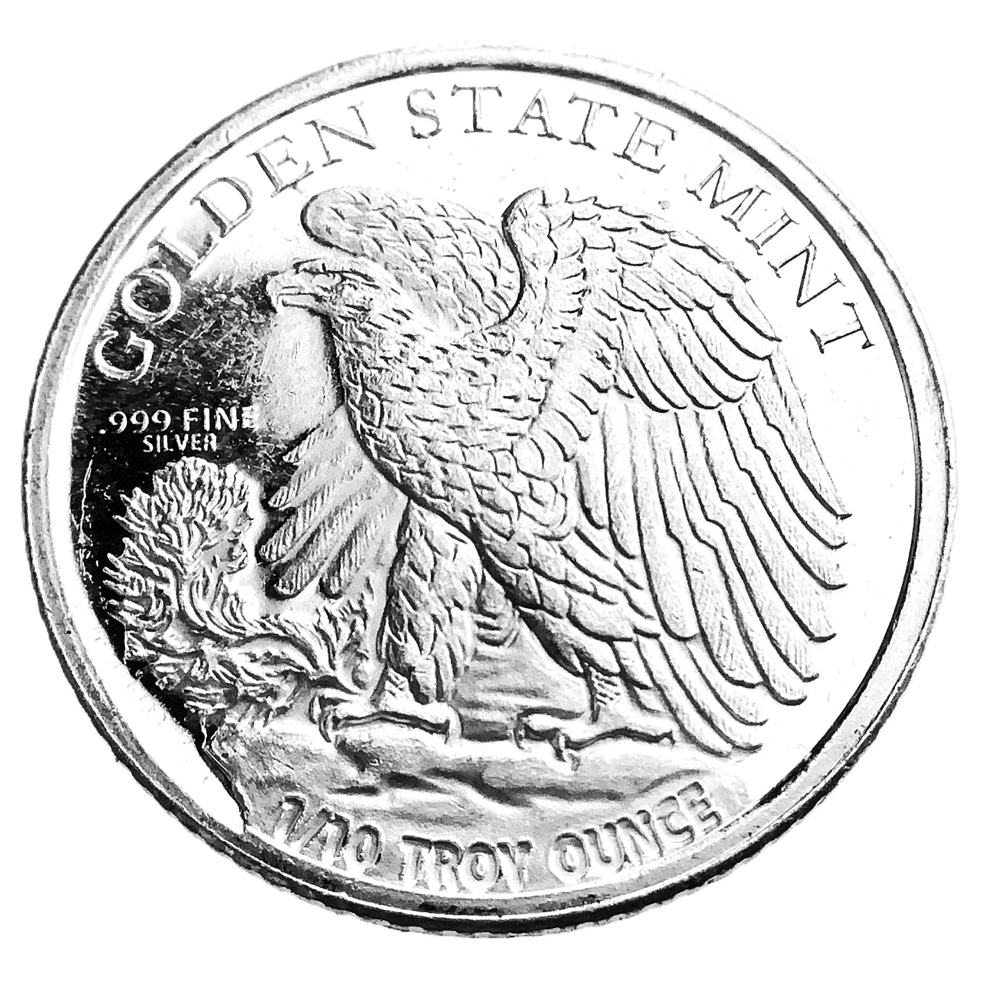.100 ozt Golden State Eagle 999 Silver Round