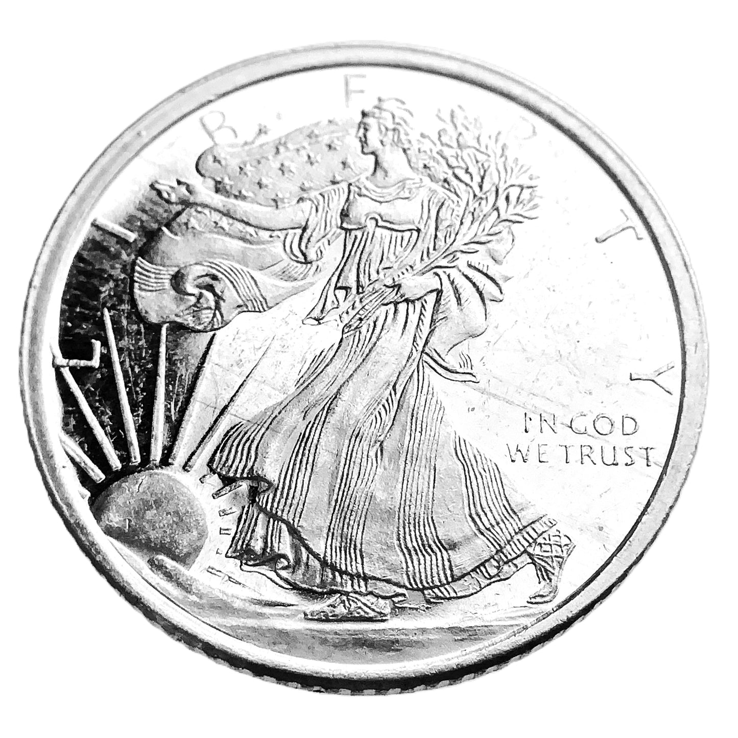 .100 ozt Golden State Eagle 999 Silver Round