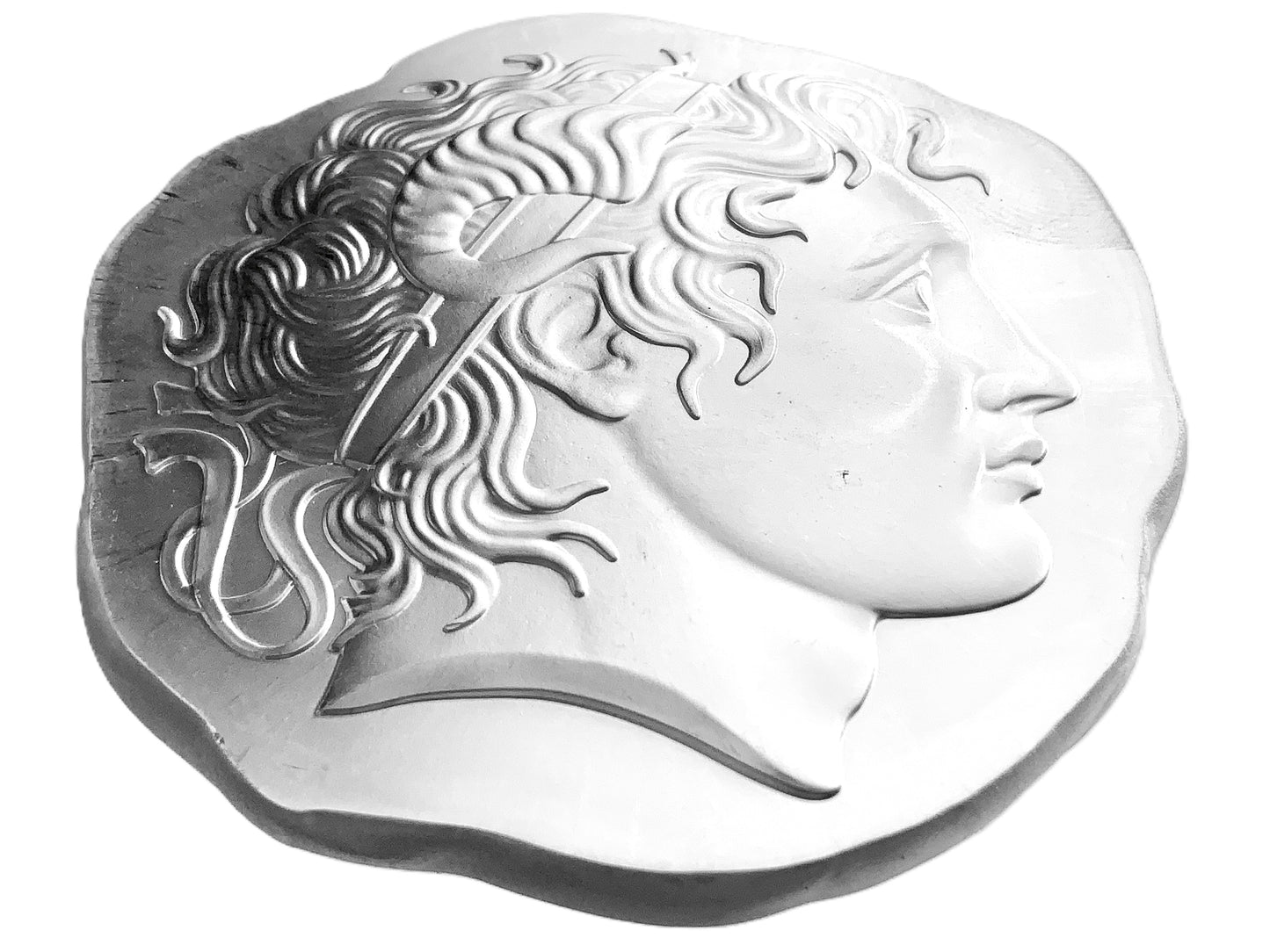 5 ozt Argentia Alexander the Great 9999 Silver Art Bar