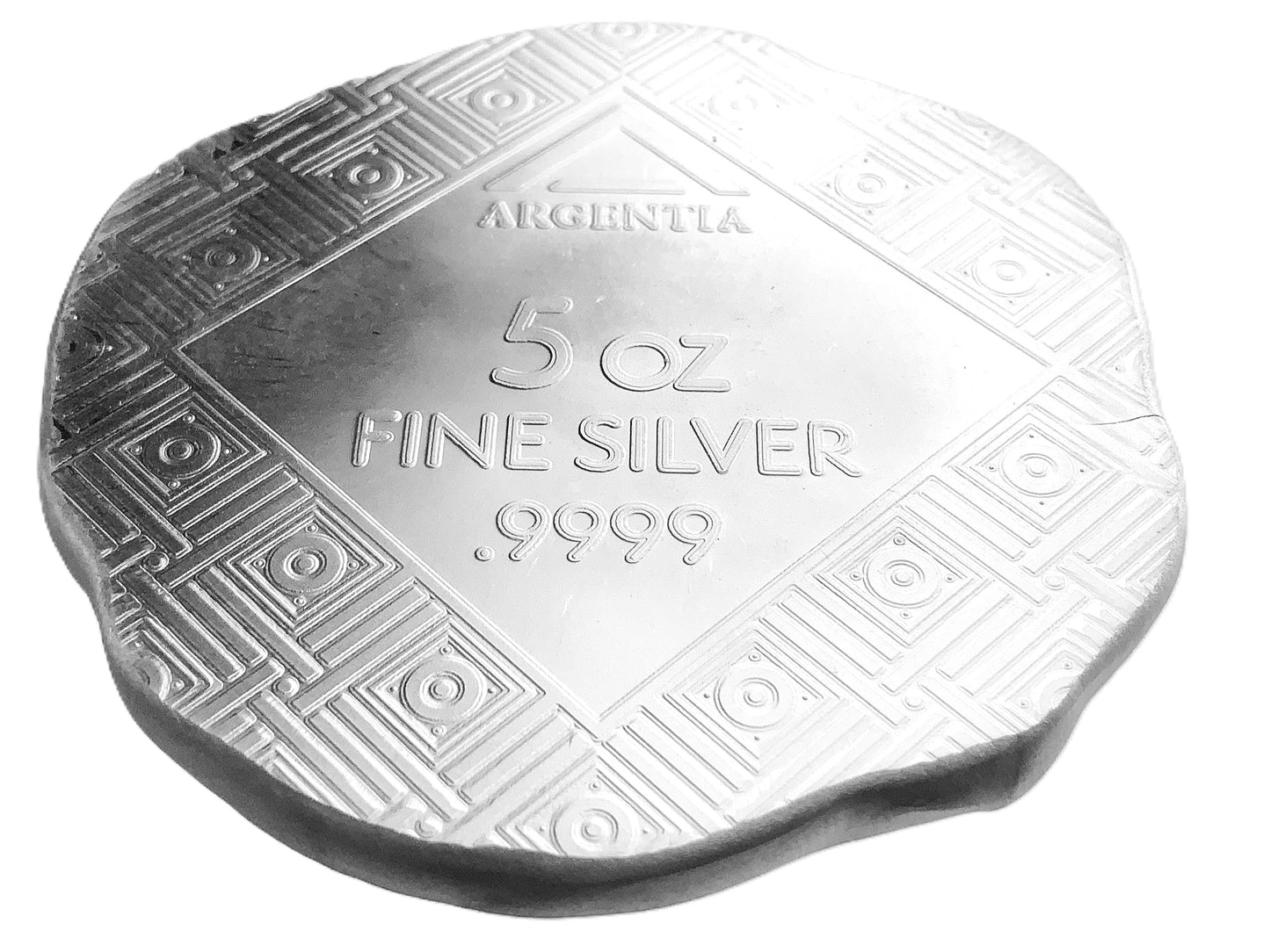 5 ozt Argentia Alexander the Great 9999 Silver Art Bar