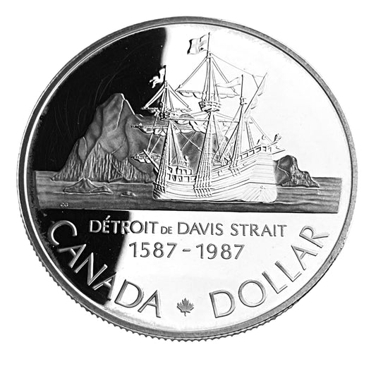 .375 ozt John Davis Strait .500 Silver Coin