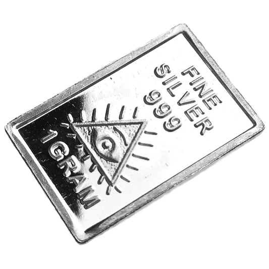 1 gram All-Seeing Providence Eye 999 Silver Bar