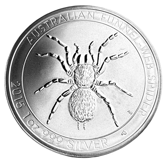 1 ozt Funnel Web Spider 999 Silver Coin