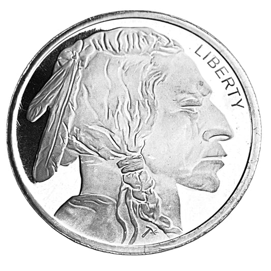 .250 ozt Indian Buffalo Silver 999 Round