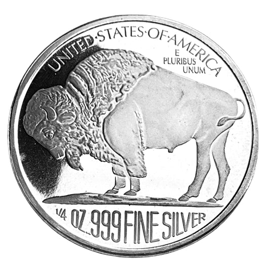 .250 ozt Indian Buffalo Silver 999 Round