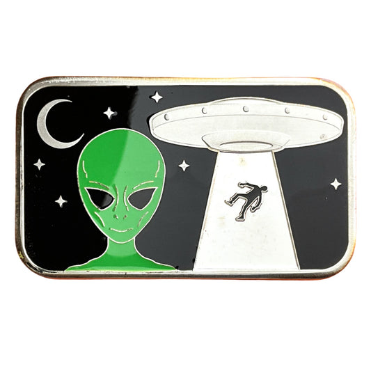 1 ozt Everything UFO Abduction 999 Silver