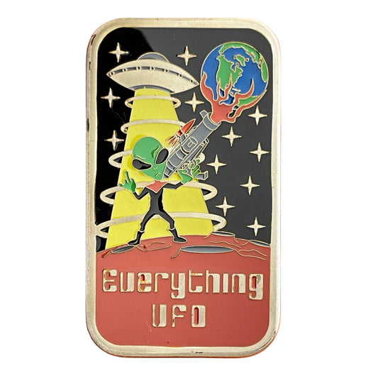 1 ozt Everything UFO 999 Silver Bar
