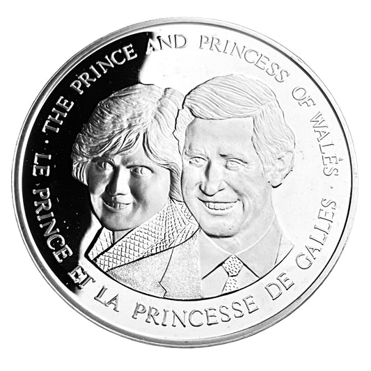 .7078 ozt Prince Princess Wales 925 Round