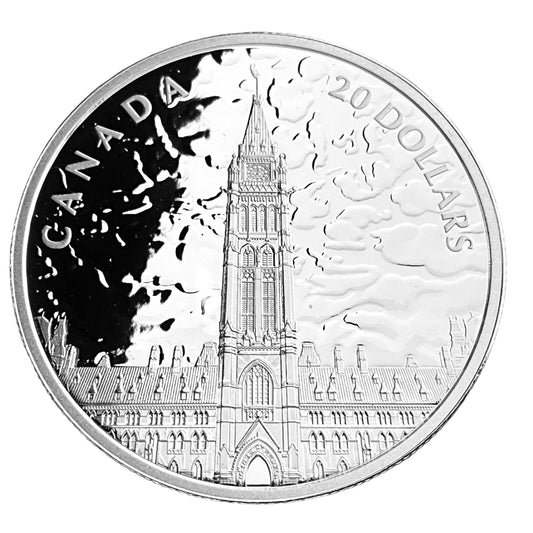 1.01 ozt Parliament Lights 9999 Silver Coin