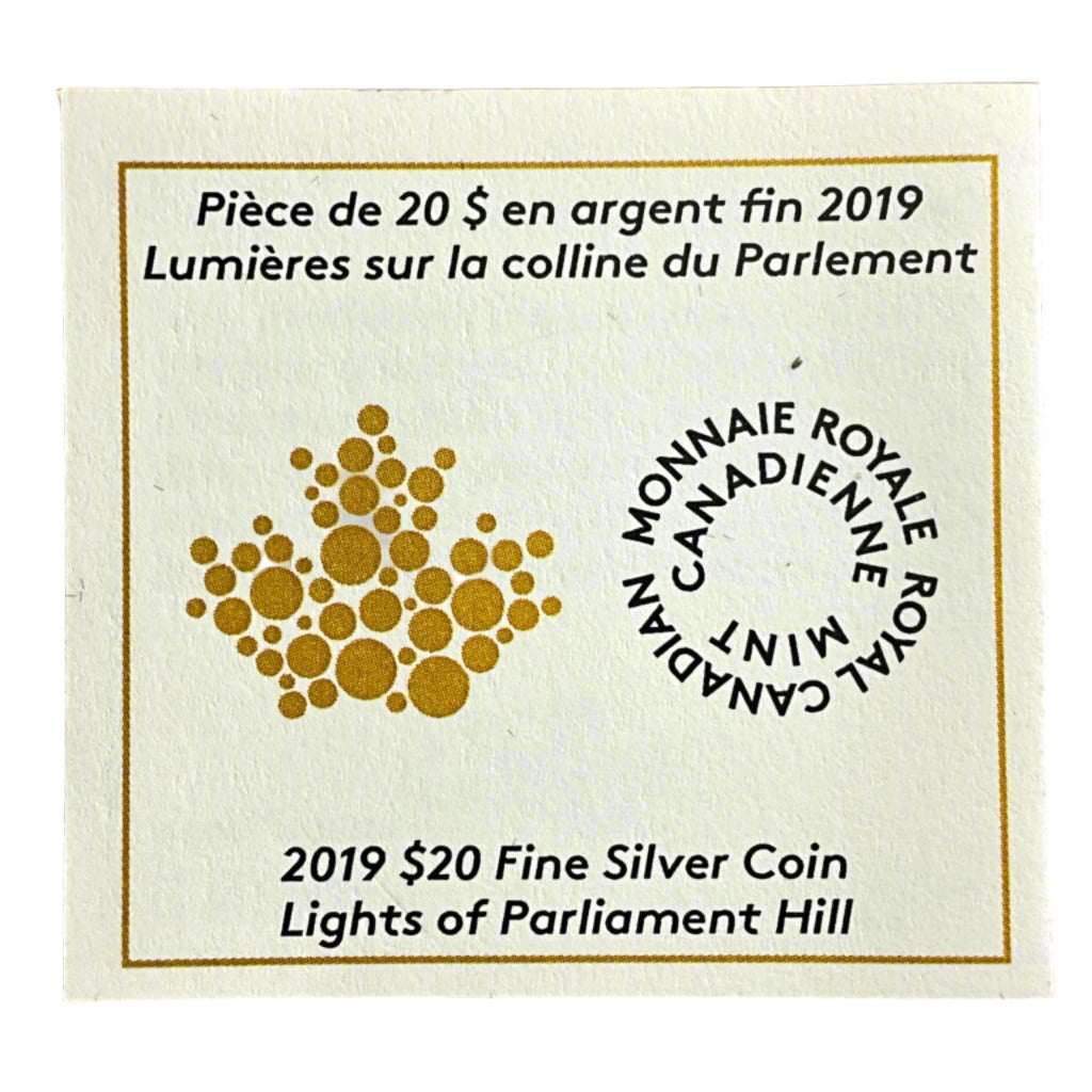 1.01 ozt Parliament Lights 9999 Silver $20