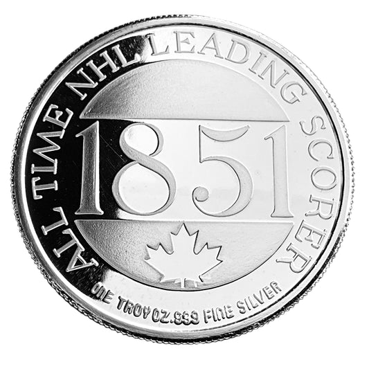 1 ozt NHL Wayne Gretzky 1851 Points 999