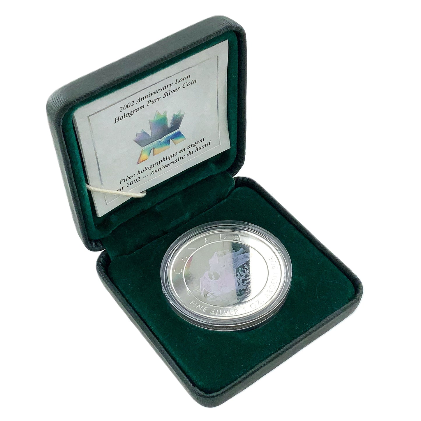1 ozt Hologram Loon 9999 Silver $5 Coin