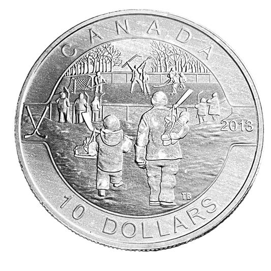 .510 ozt Hockey 9999 Silver Coin