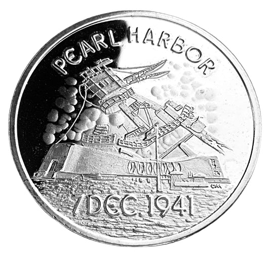 1 ozt Pearl Harbor 1941 999 Silver Round