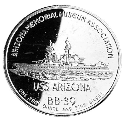 1 ozt Pearl Harbor 1941 999 Silver Round