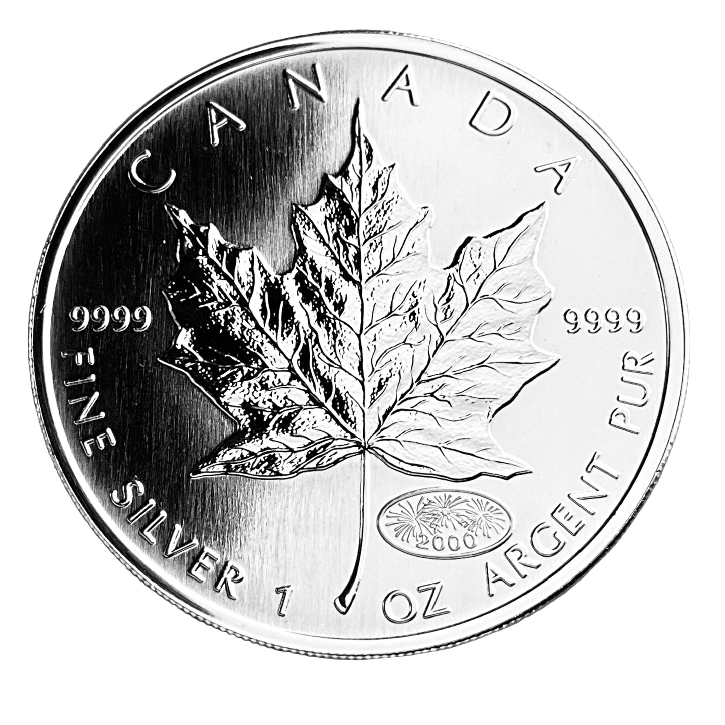 1 ozt Maple Millennium Privy 9999 Silver $5