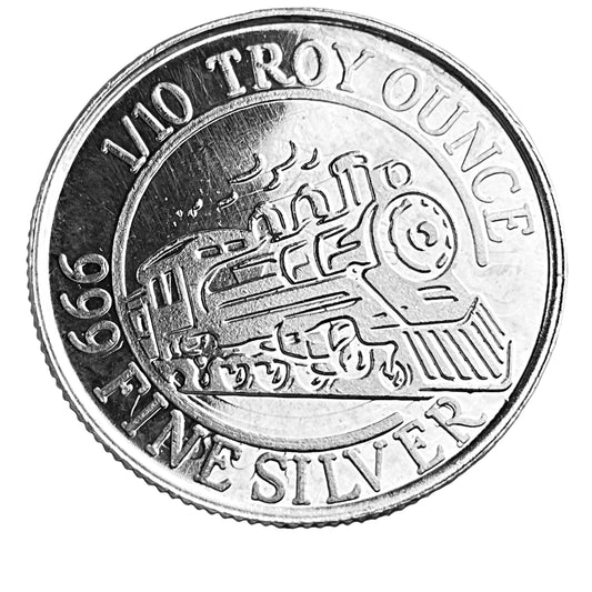 .100 ozt Locomotive 999 Silver Coin