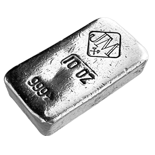 10 ozt Poured Johnson Matthey 999 Silver