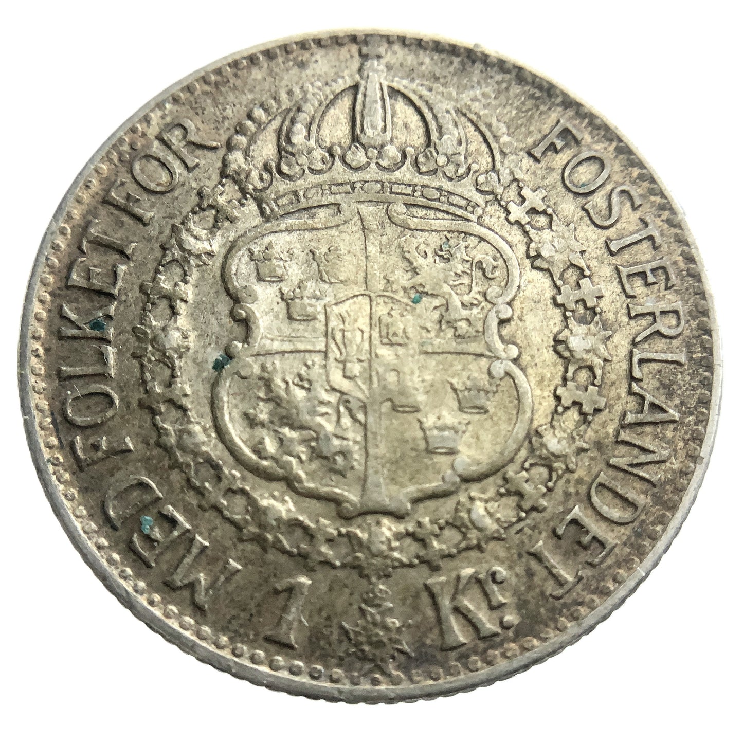 .1929 ozt 1941G Sweden Silver 1 Kronor