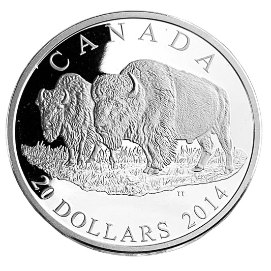 1.01 ozt Bull and His Mate 9999 Silver