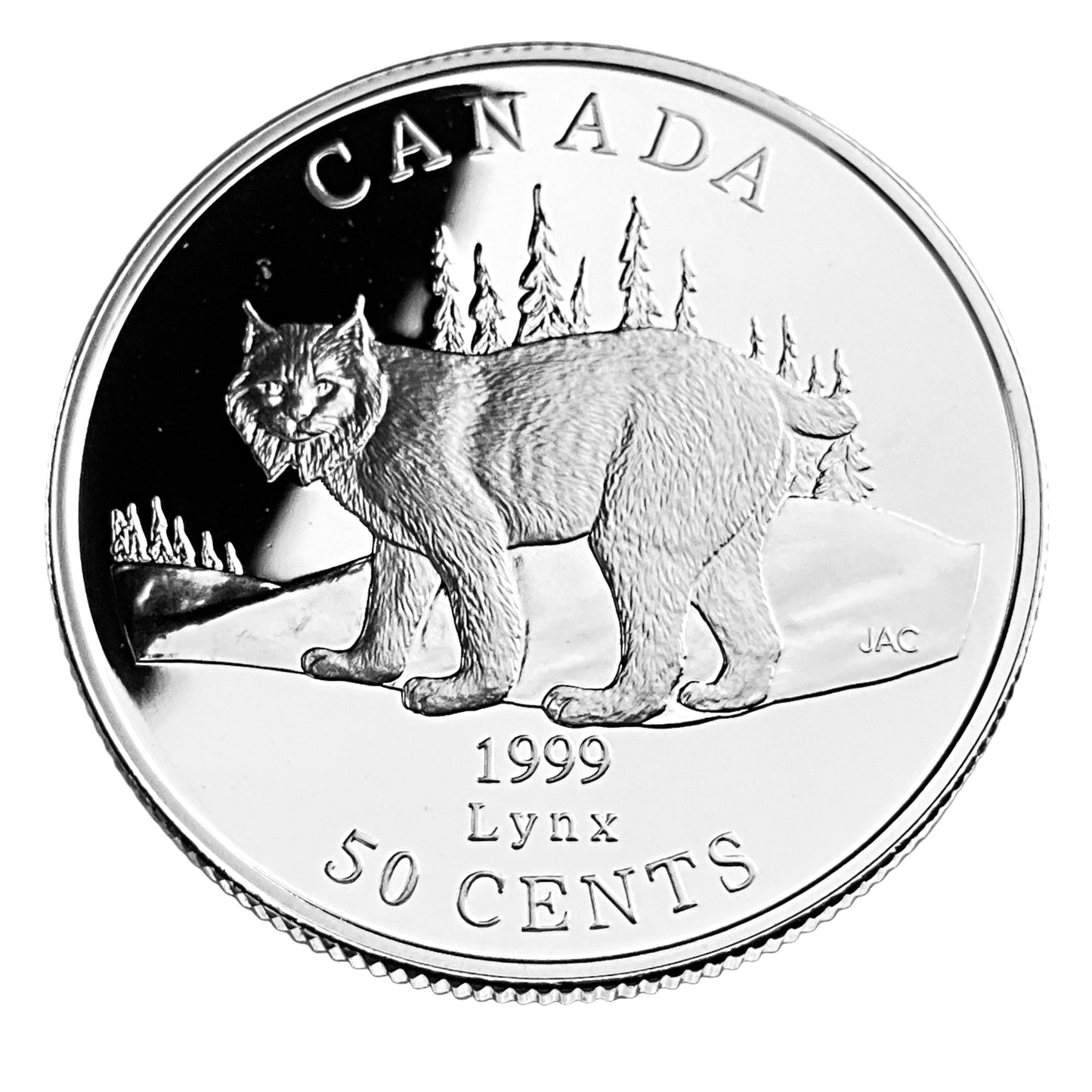 1.108 ozt Cats of Canada RCM Silver Set 50¢