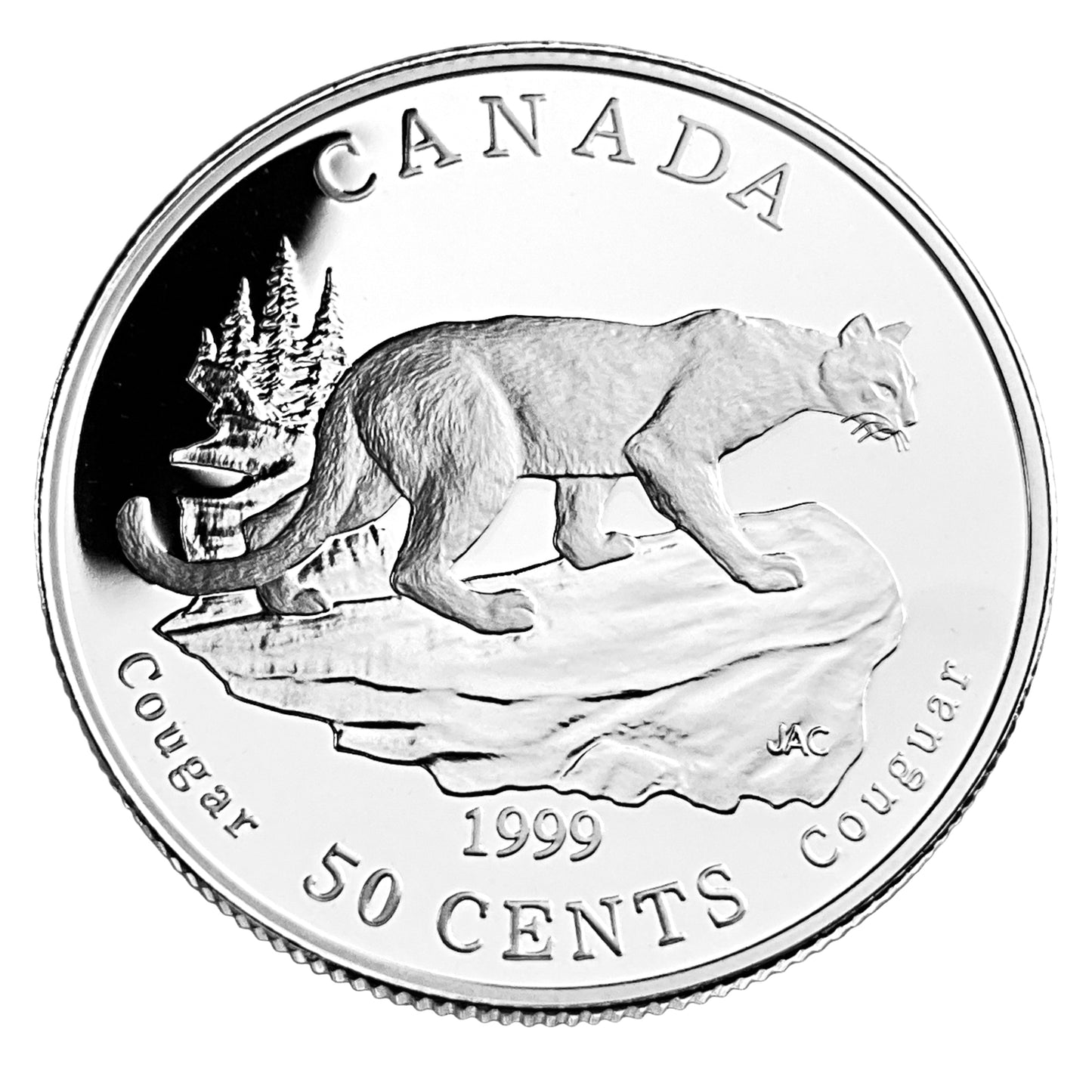 1.108 ozt Cats of Canada RCM Silver Set 50¢