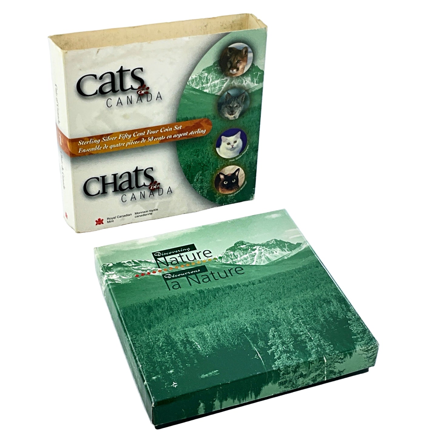 1.108 ozt Cats of Canada RCM Silver Set 50¢