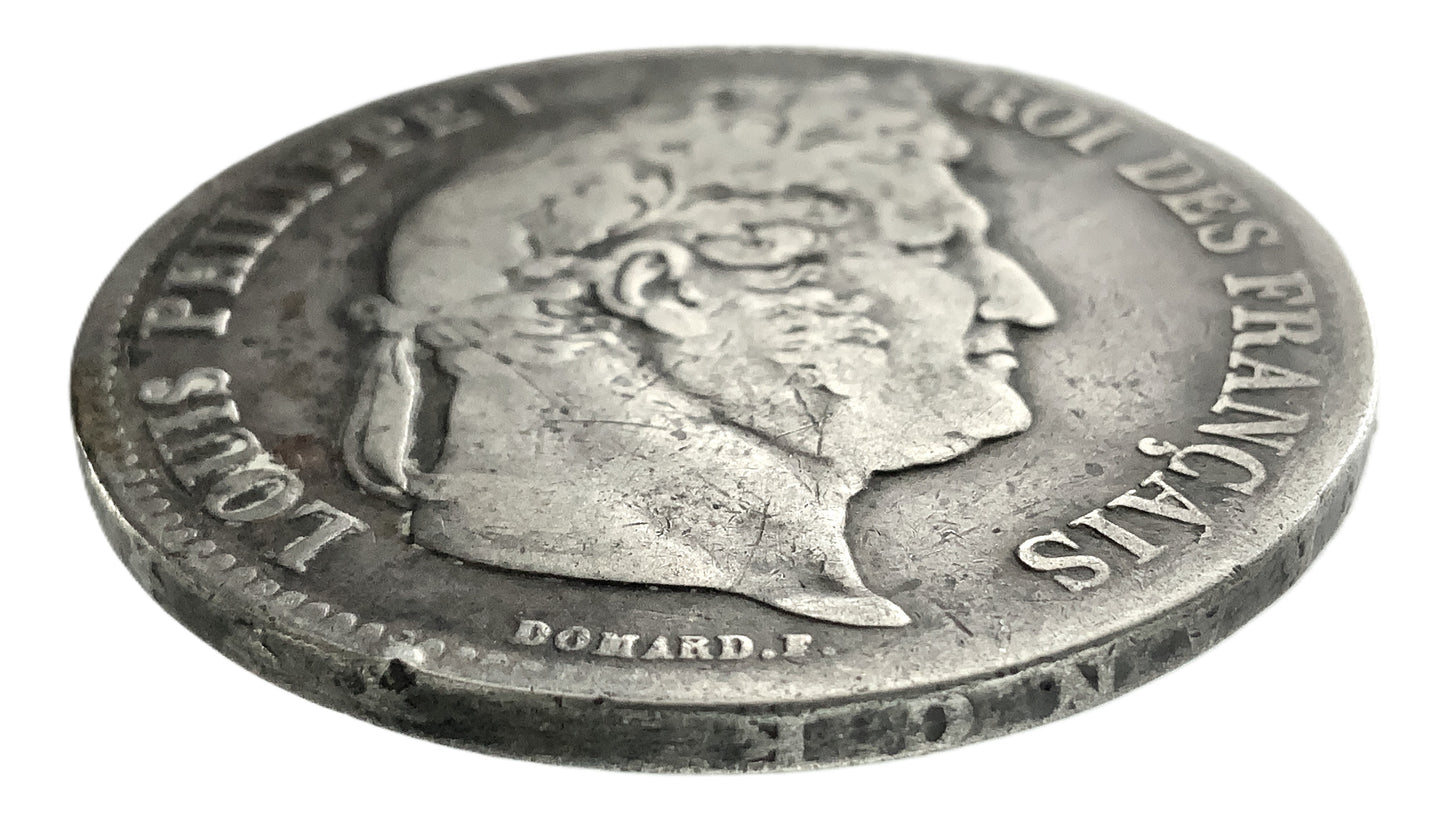 .723 ozt 1839 Louis Philippe I 5 Francs