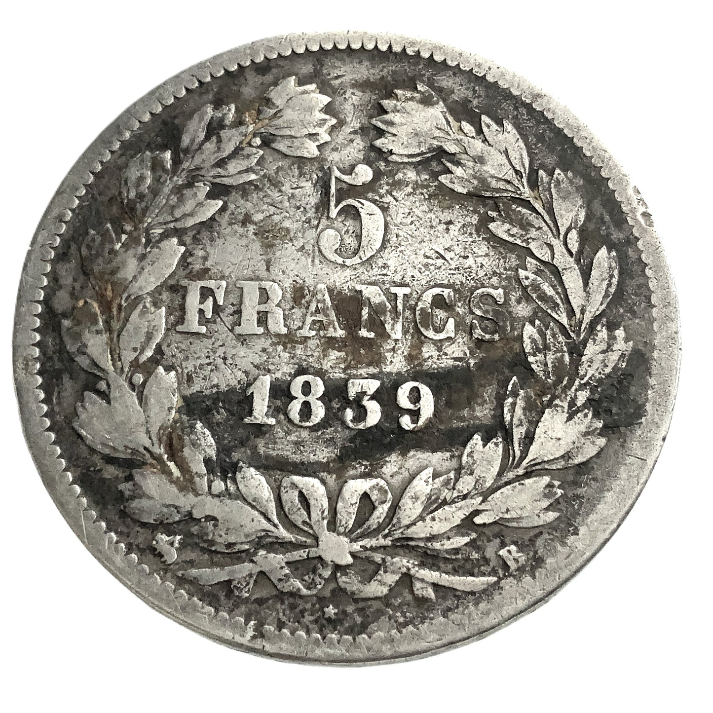 .723 ozt 1839 Louis Philippe I 5 Francs