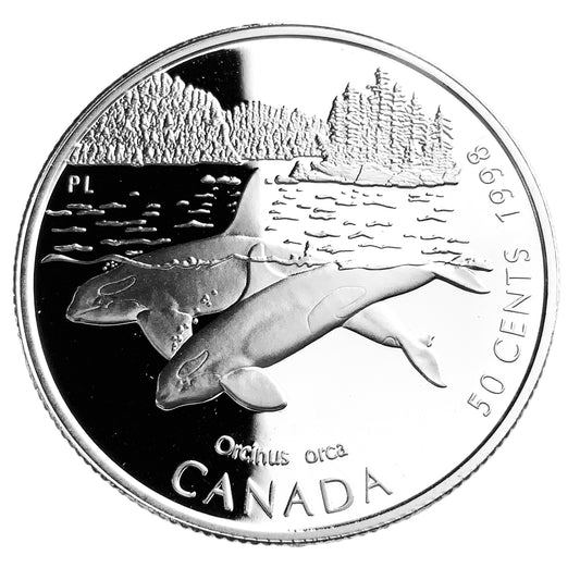 .277 ozt Blue Whale Silver Coin 50¢