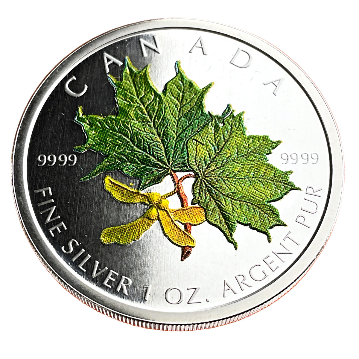 Spring Metal Coin 1 ozt Spring Maple Leaf 9999 Silver $5 Coin – Northshore Gold and Silver