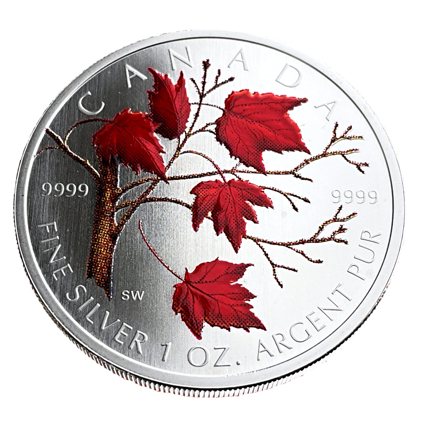 1 ozt Winter Maple Silver 9999 $5 Coin