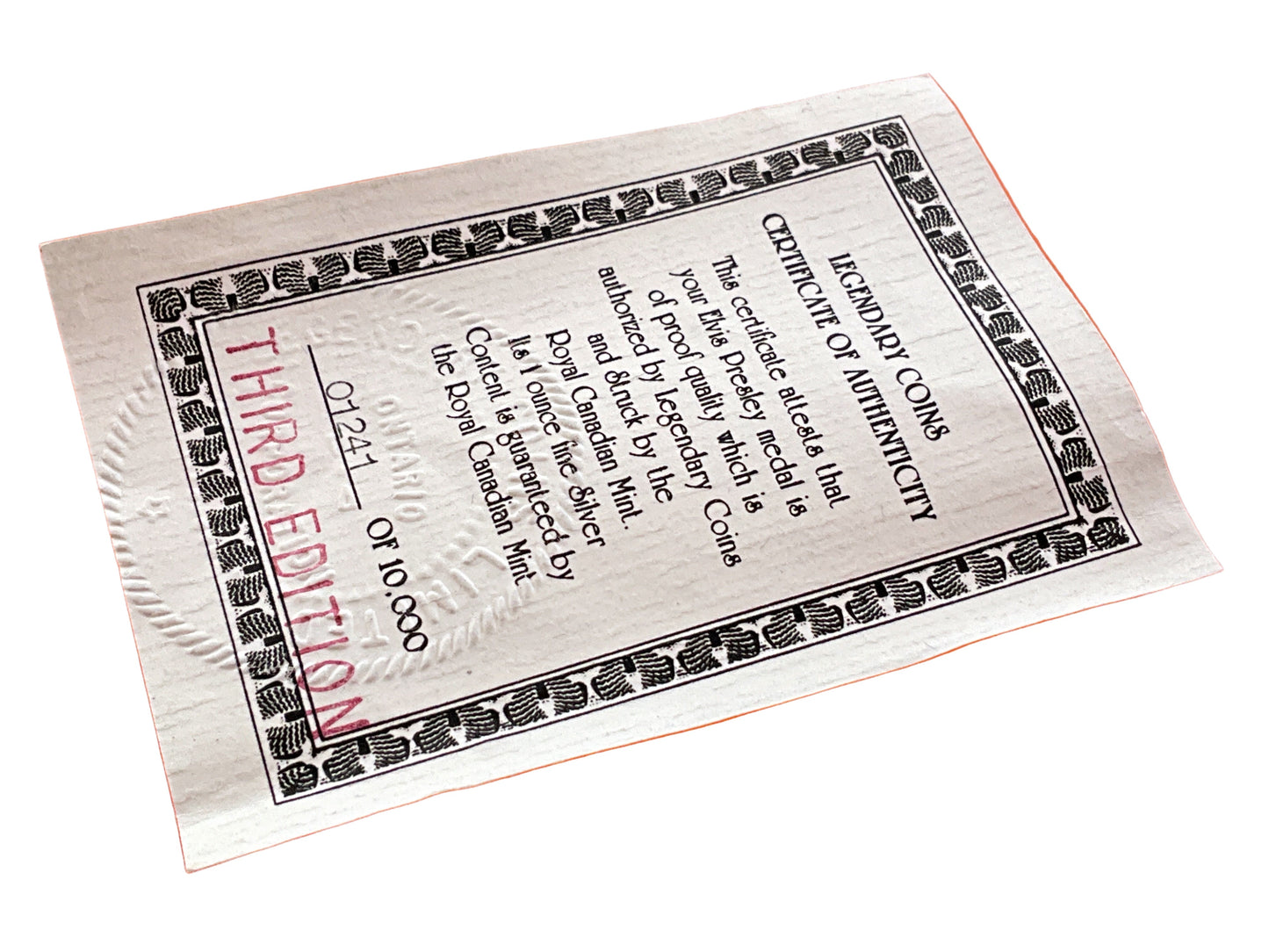 3 ozt Elvis Presley Collection 999 Silver