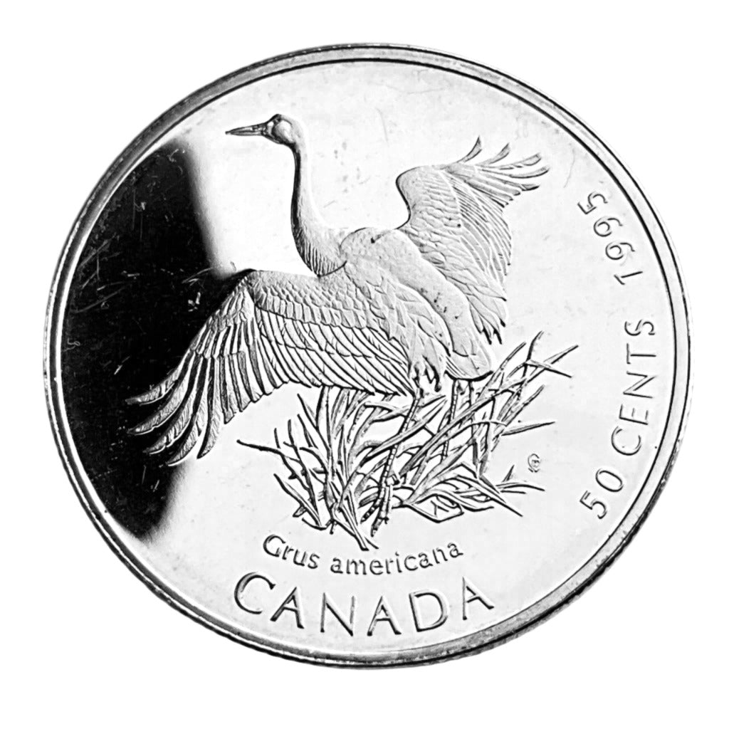 .277 ozt Whooping Crane Silver 50¢ Coin