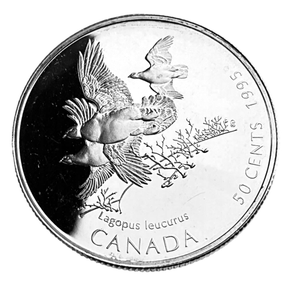 .277 ozt White-tailed Ptarmigans Silver 50¢