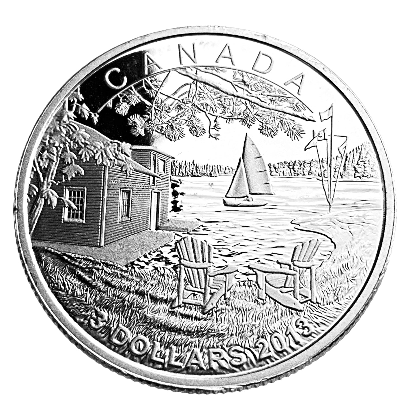 .256 ozt Matrin Short 9999 Silver $3 Coin