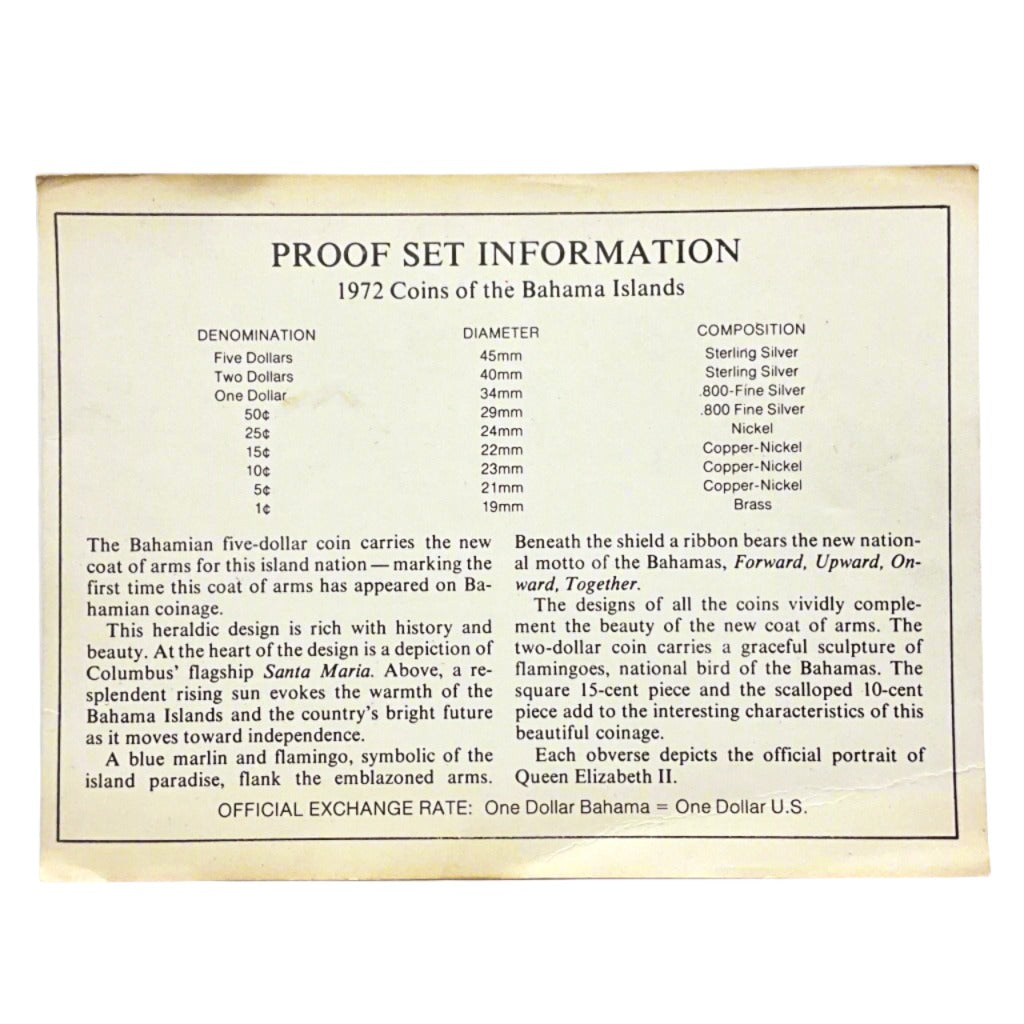2.79 ozt Bahama Islands Silver 9 Coin Set