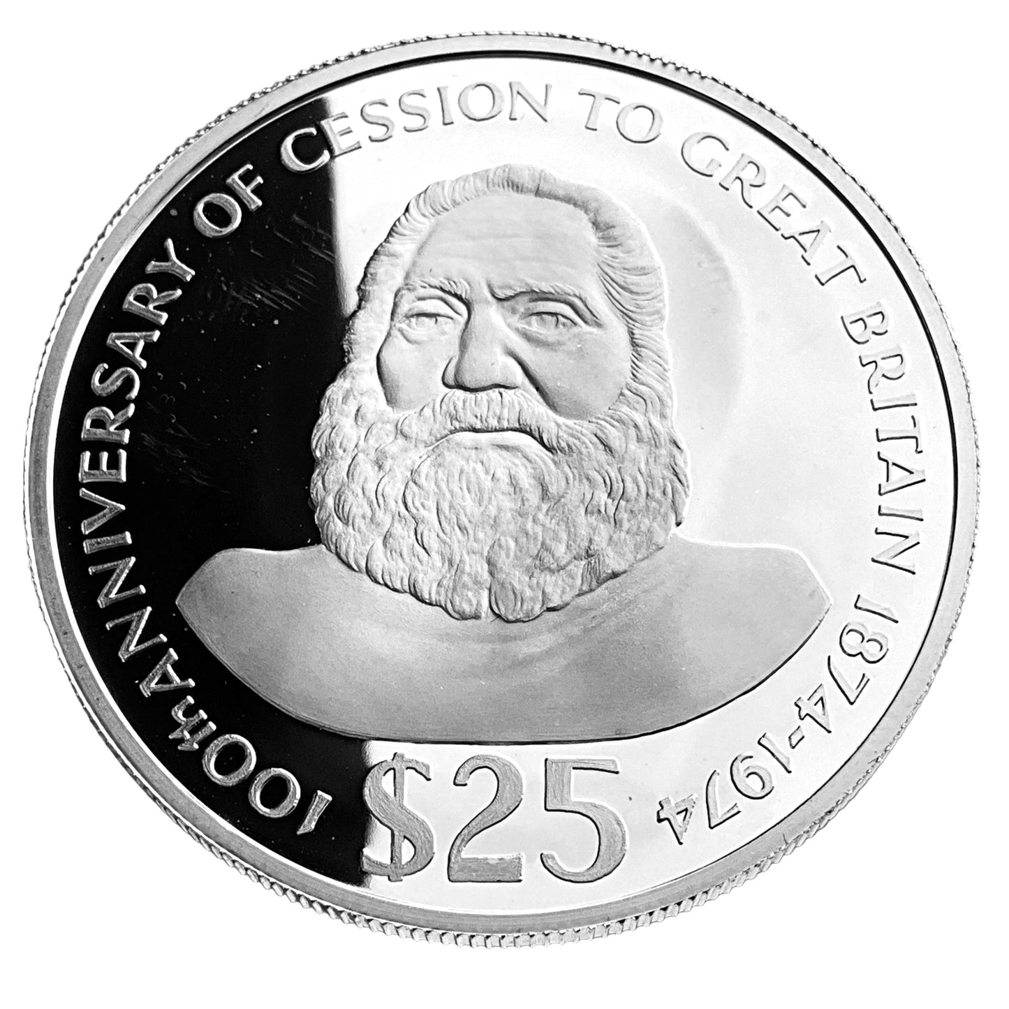 1.445 ozt 100th Fiji Island Silver $25