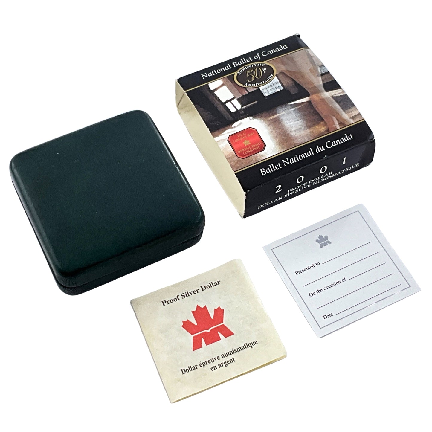 .750 ozt 50th National Ballet Silver $1