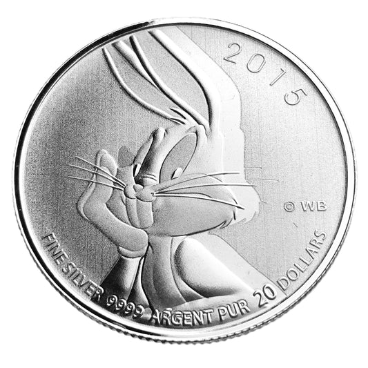 .250 ozt Bugs Bunny 9999 Silver $20 Coin