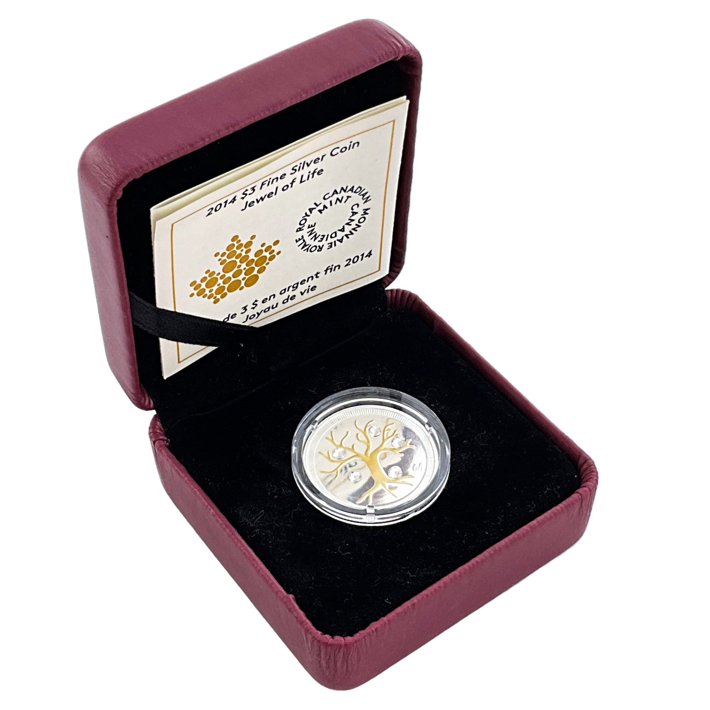 .256 ozt Jewel of Life 9999 Silver $3 Coin