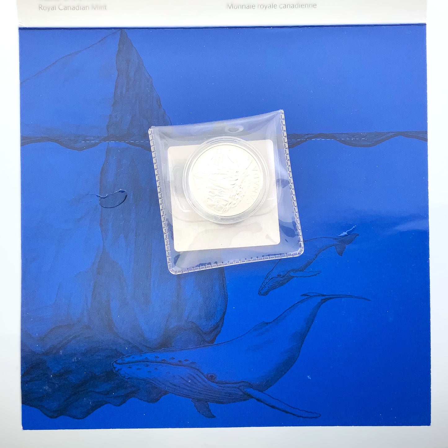 .250 ozt Iceberg Humpback Whale 9999 Silver $20 Coin