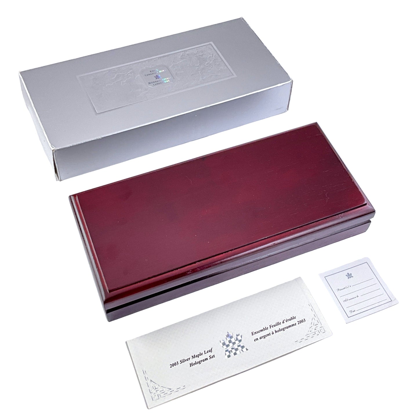 1.9 ozt Maple Hologram 9999 5-Coin Set