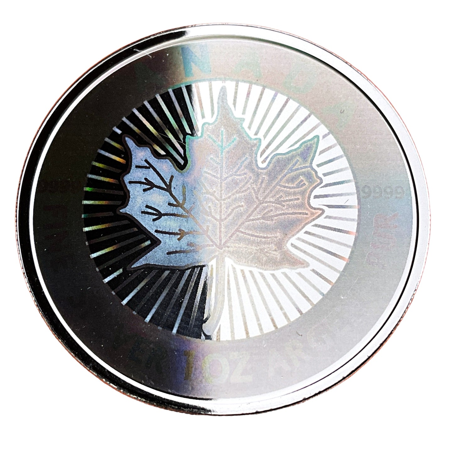 1.9 ozt Maple Hologram 9999 5-Coin Set