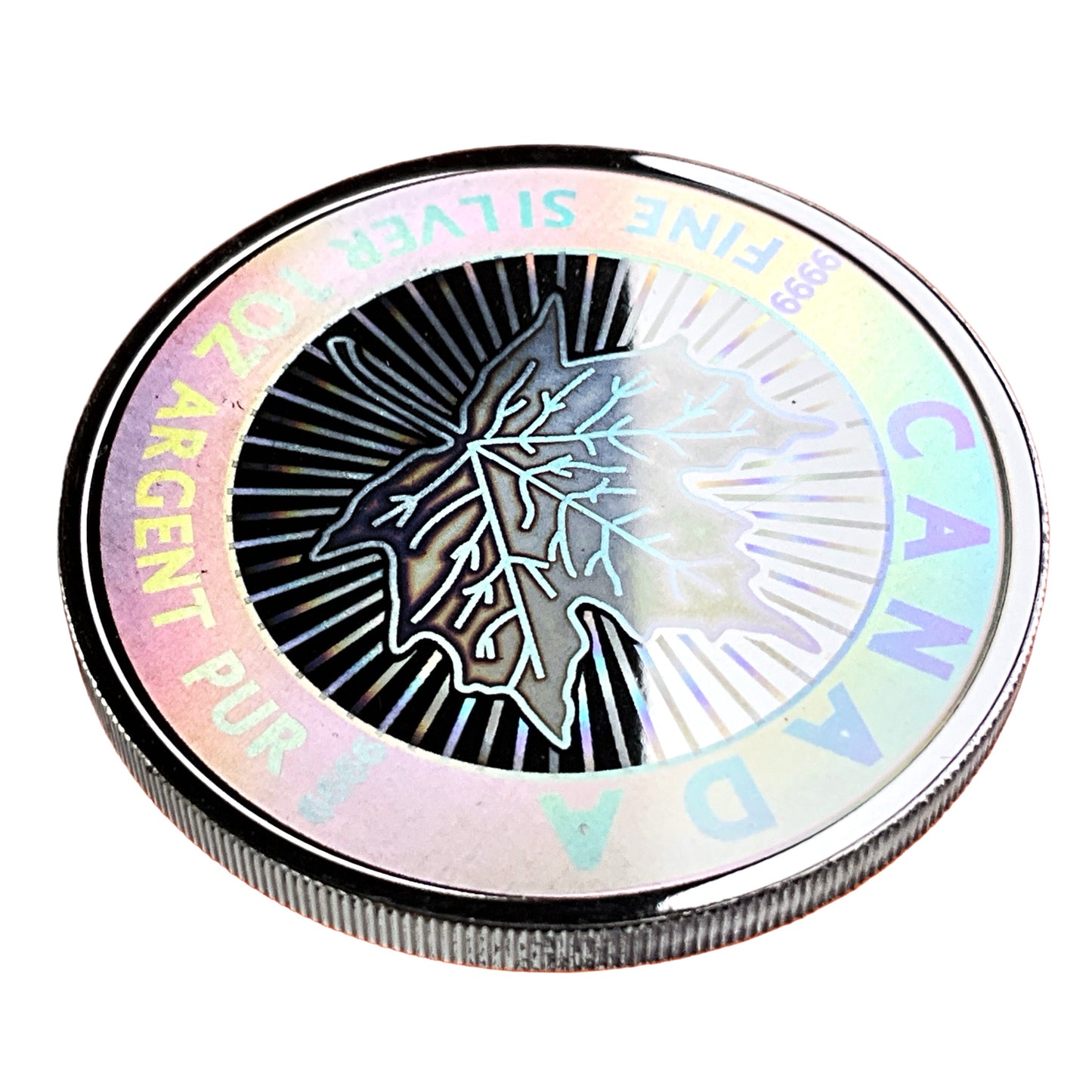 1.9 ozt Maple Hologram 9999 5-Coin Set