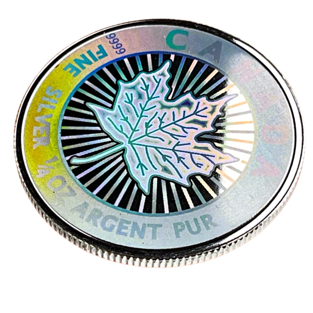 1.9 ozt Maple Hologram 9999 5-Coin Set