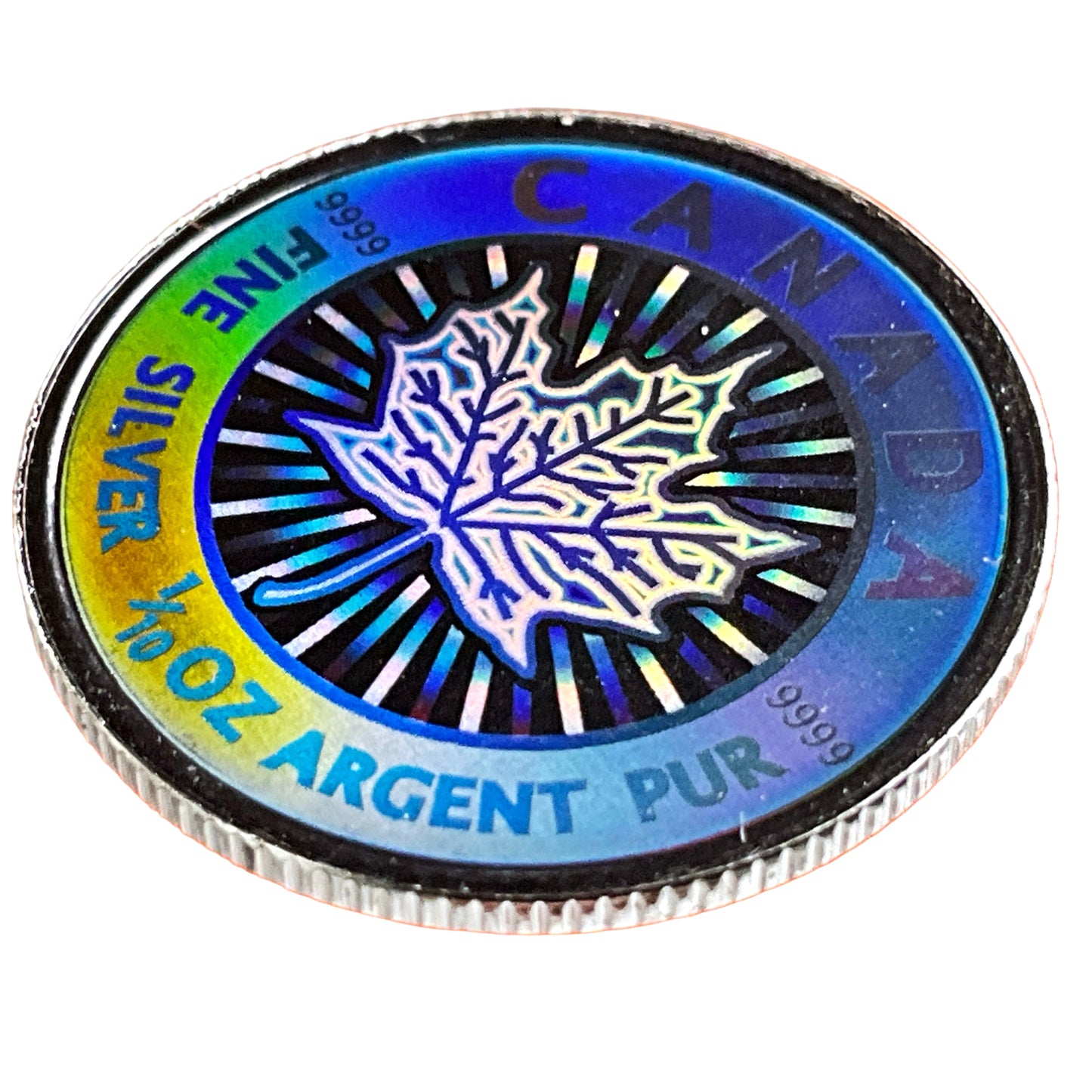 1.9 ozt Maple Hologram 9999 5-Coin Set